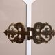 Smoked Glass Folding Triptych glass Fire place screen 1950s
