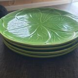 4 flat plates decor salad