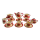 Lunéville porcelain coffee/tea service - "Poppy" collection