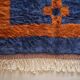 Moroccan wool beni ouarine rug 200x100cm
