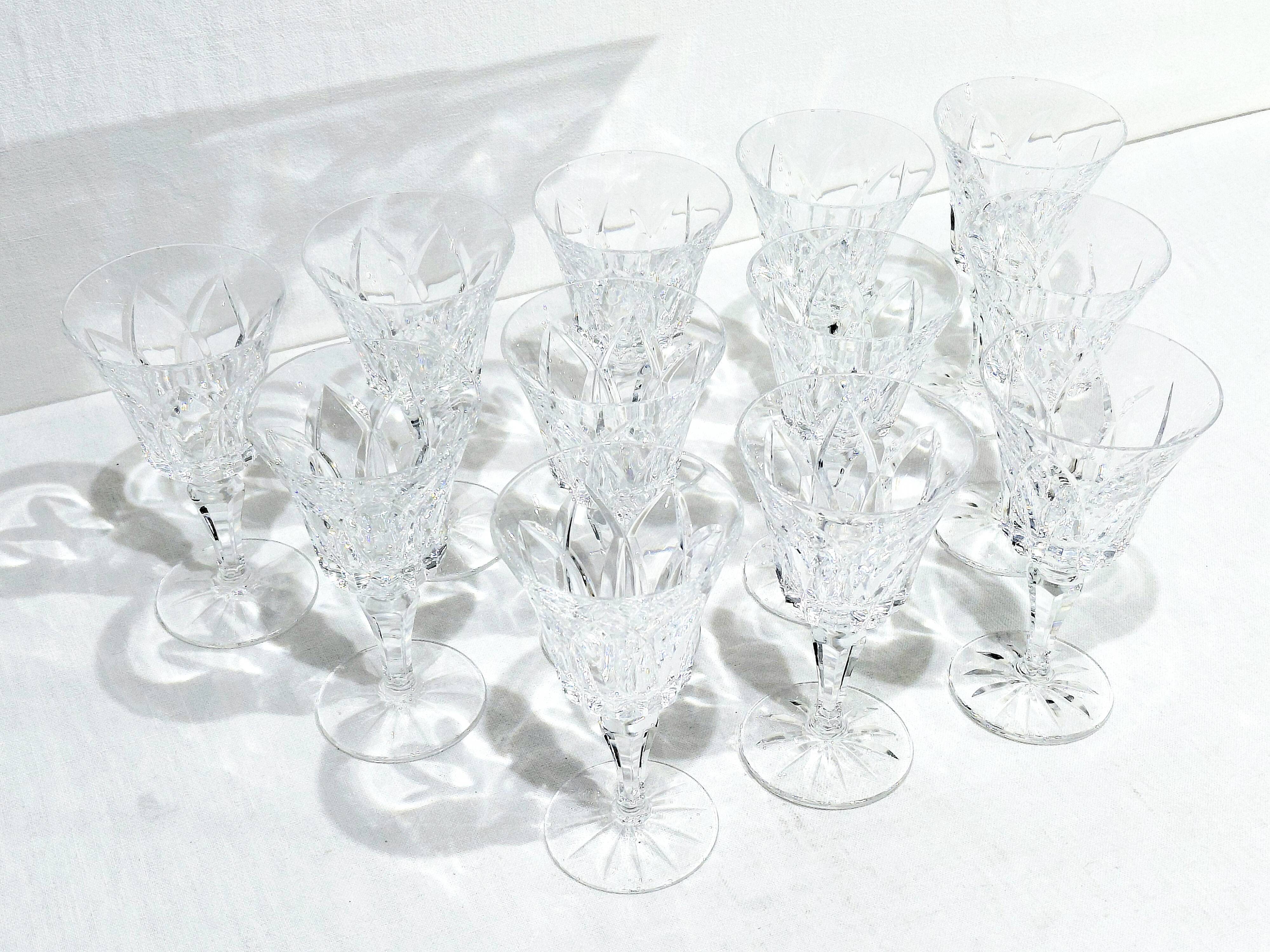 12 water glasses st louis camargue model