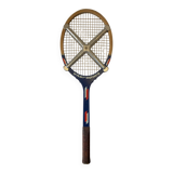Old tennis racket intersport wood + vintage metal protection