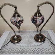 Duo de lampe mosaïque turque
