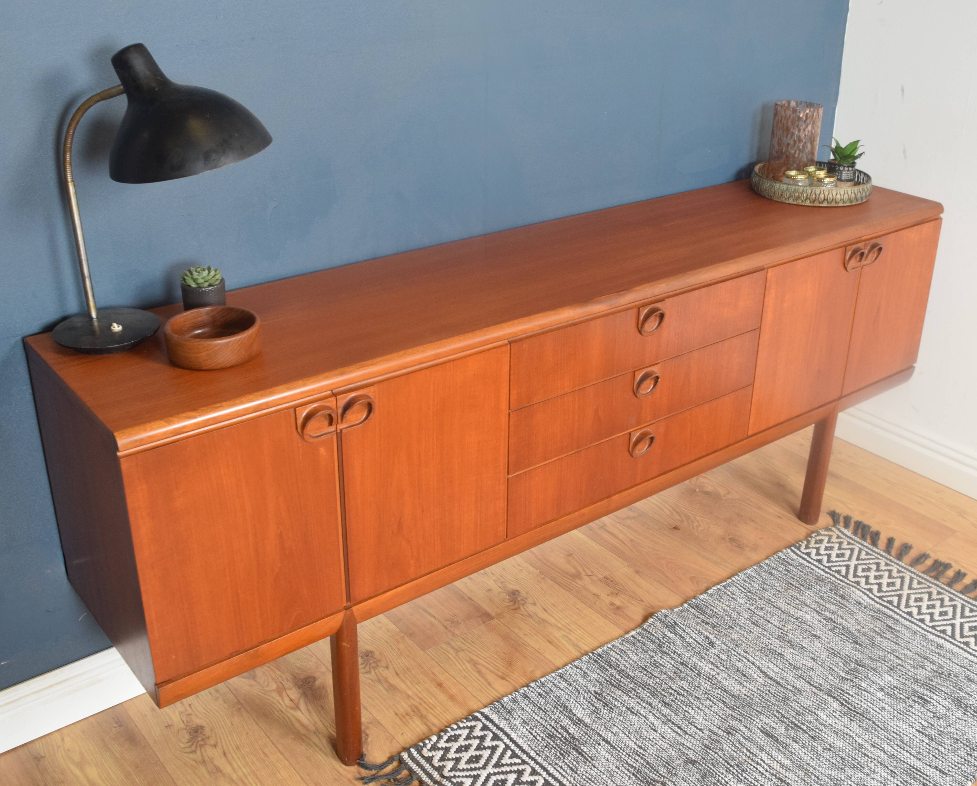 Restored Teak 1960s Mcintosh Long Teak Sideboard
