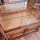 Art Deco walnut glass display case 1930-1940