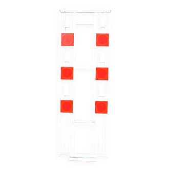 DESIGN vintage wall coat rack in metal and POP enamelled ceramic