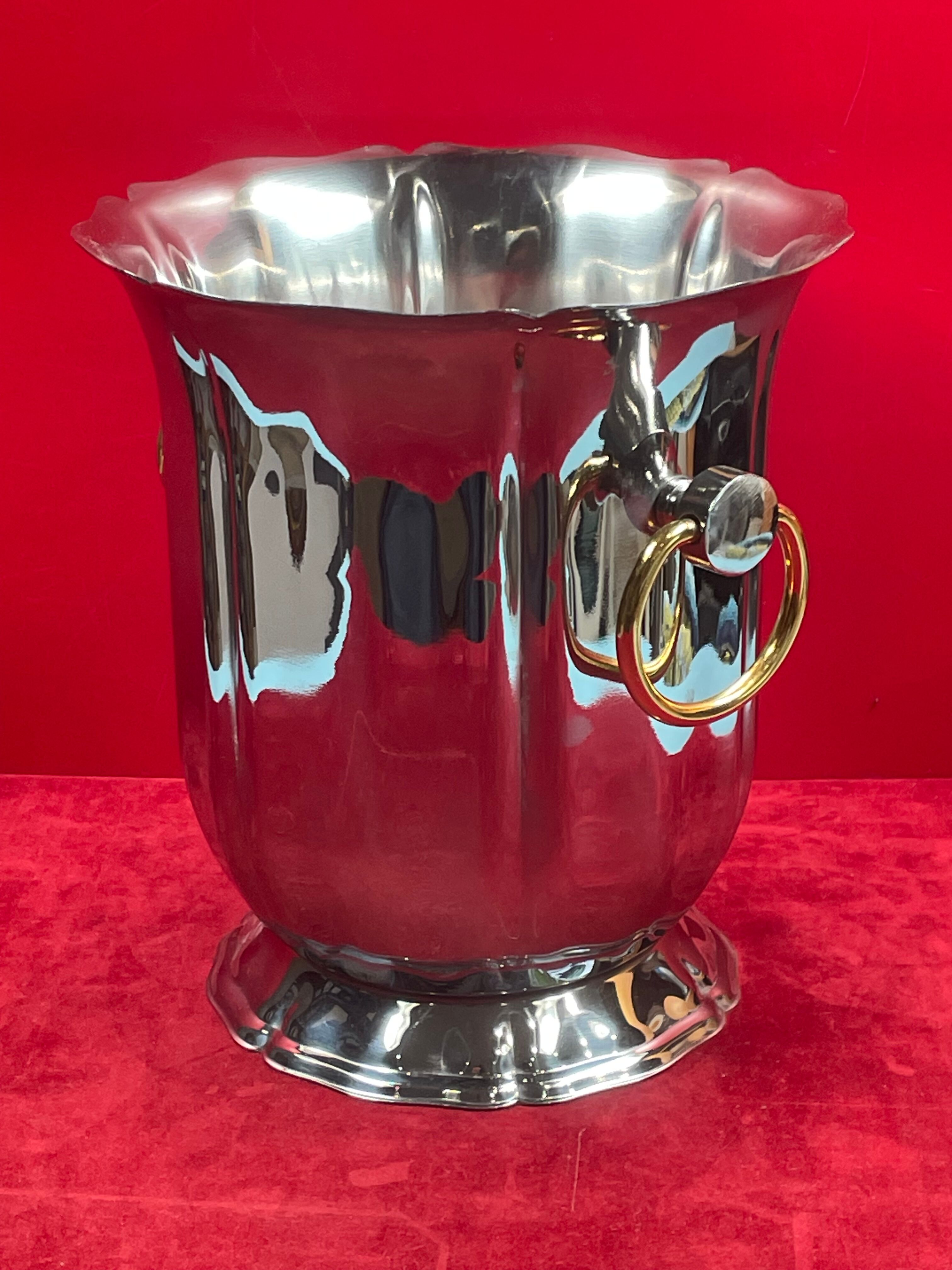 Guy degrenne stainless steel champagne bucket