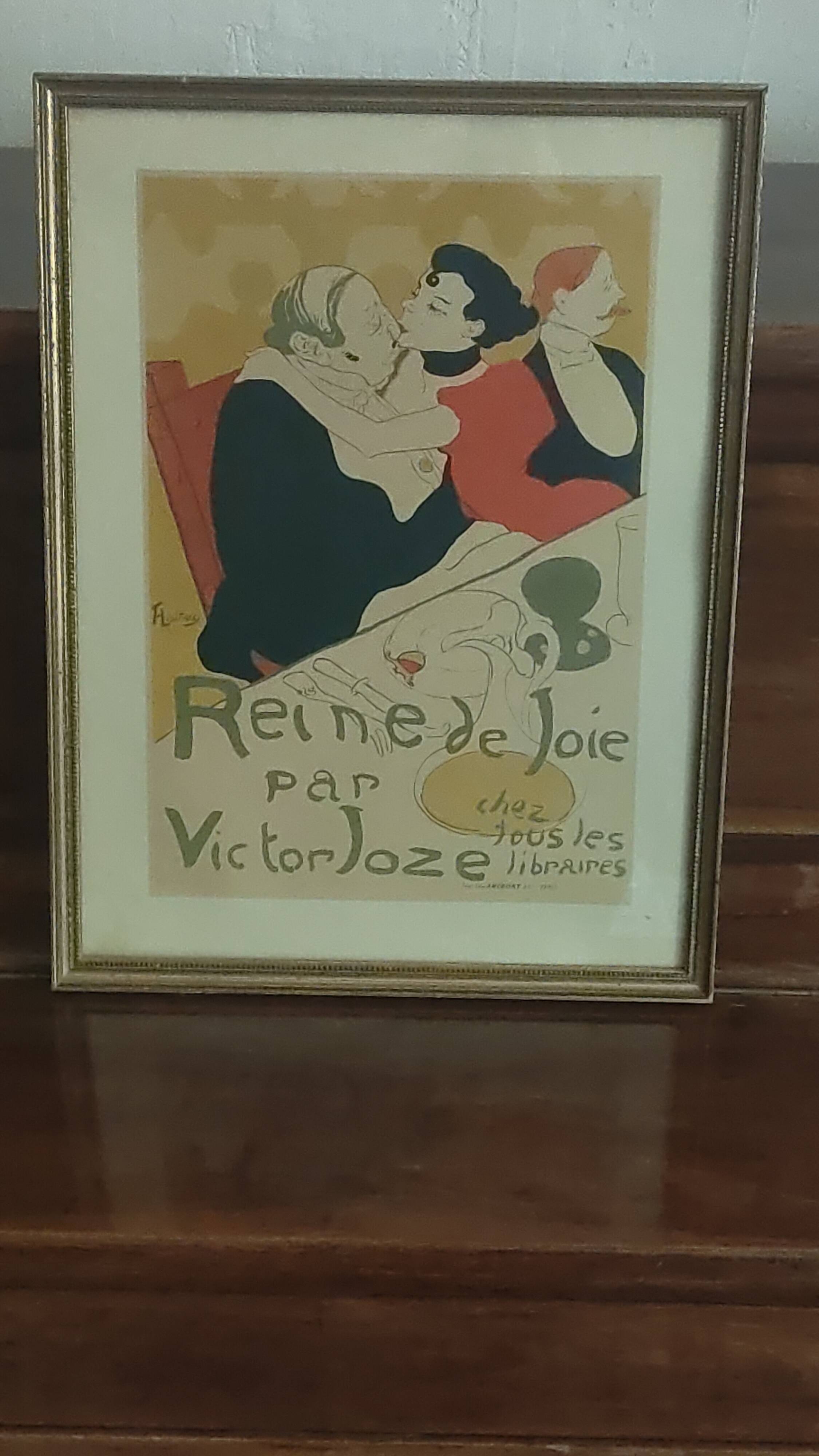 Toulouse Lautrec poster frame "Queen of joy"