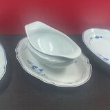Gravy boat + 2 ramekins Bernardaud Limoges Décors De Sabran
