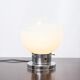 Table lamp in transparent white Murano glass, Mazzega, Italy, 1970.