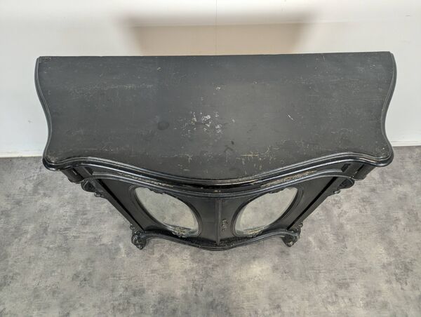 Meuble d'appui Napoléon III en bois noirci