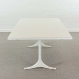 Extendable pedestal dining table by George Nelson for Herman Miller