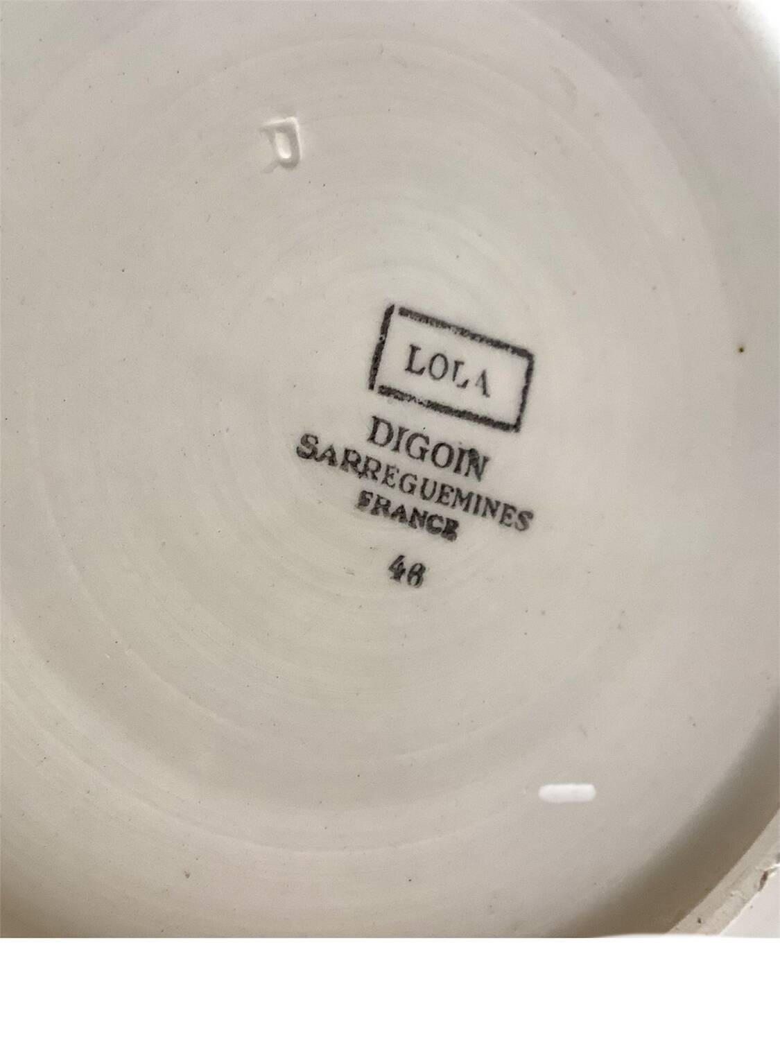 Soupière Digoin Sarreguemines Lola