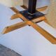 Arlus chandelier gold metal granite glass ep 1950