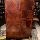 Domed wardrobe with Louis XV style inlaid decoration