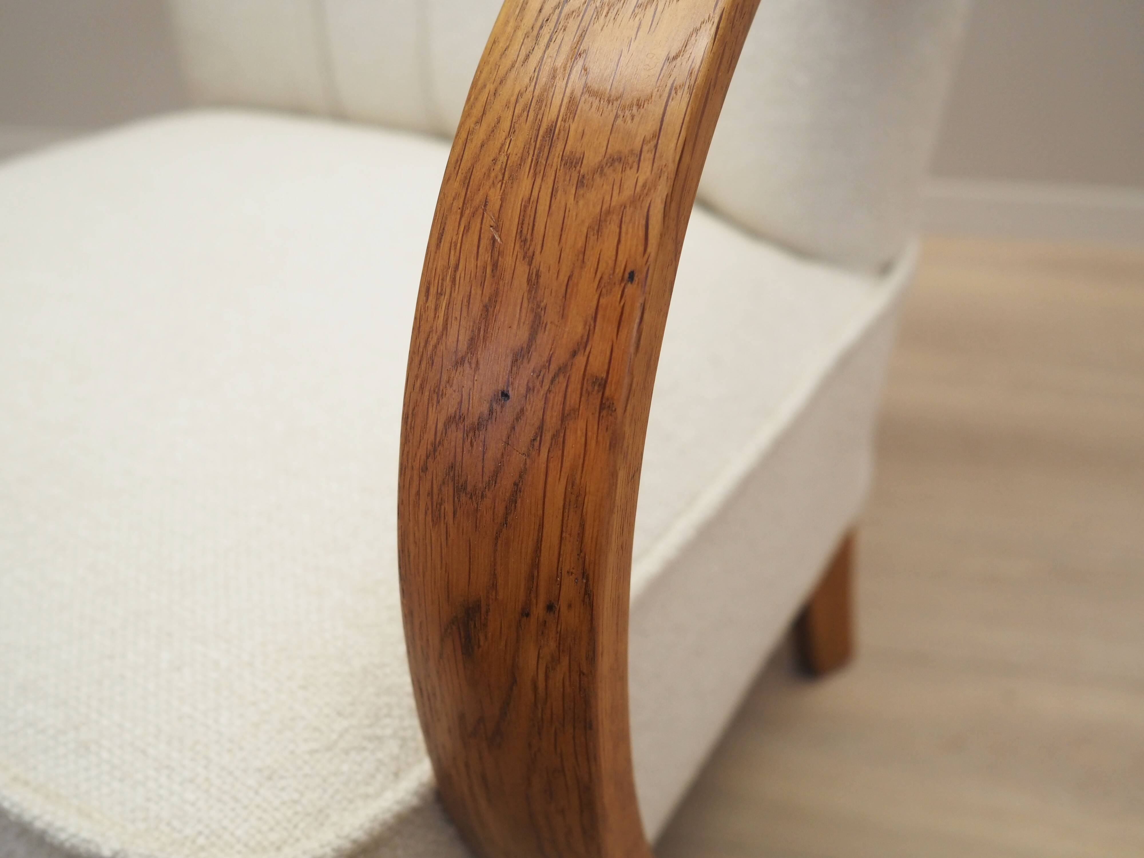 Oak armchair, Art Deco, 1950s, made in Denmark