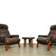 Sturdy lounge chairs by Oddvin Rykken for Rybo, Norway 1970s