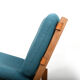 Danish Easychair in Oak with Leather Details 1960s.