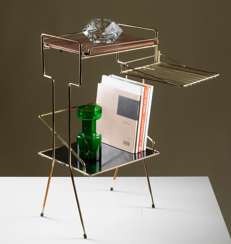 Accent furniture in gilded metal