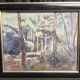 Despierre, Watercolor landscape undergrowth signed frame 20th century