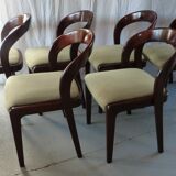 Suite of 6 chairs Gondola Baumann