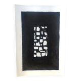 Peinture abstraite noir