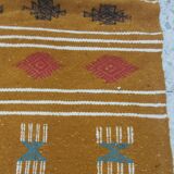 Tapis kilim multicolore fait main traditionnel