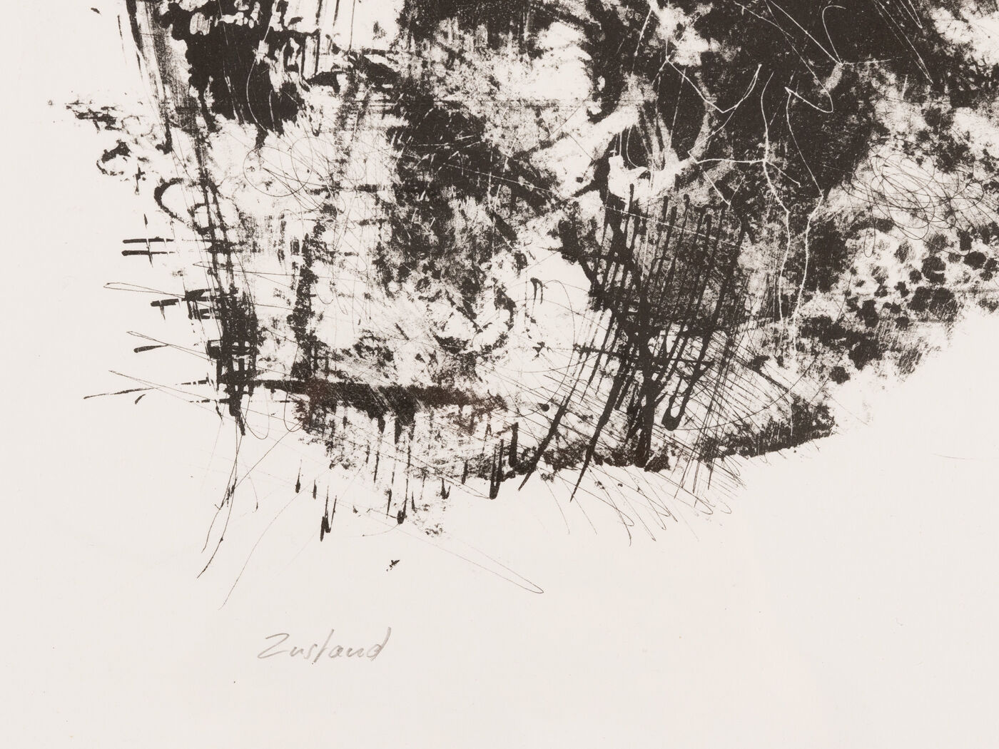 Rose, B/W Woodcut, 41 x 51 cm