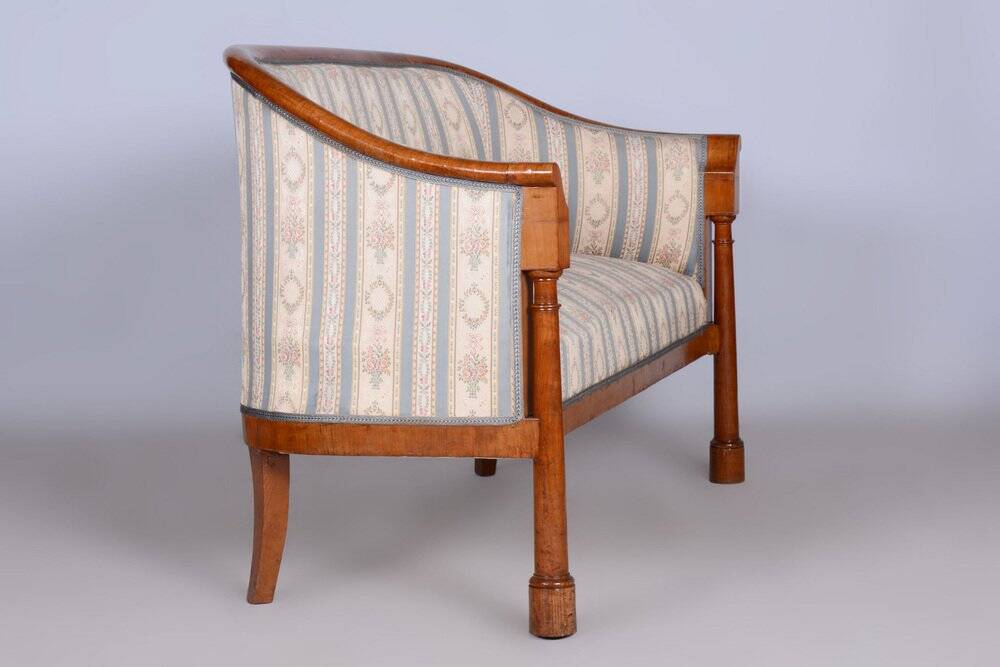 Biedermeier Birch Seating Set, Vienna, Austria, 1830s, Set of 3
