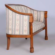Biedermeier Birch Seating Set, Vienna, Austria, 1830s, Set of 3