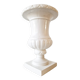 Large vintage white earthenware Medici vase