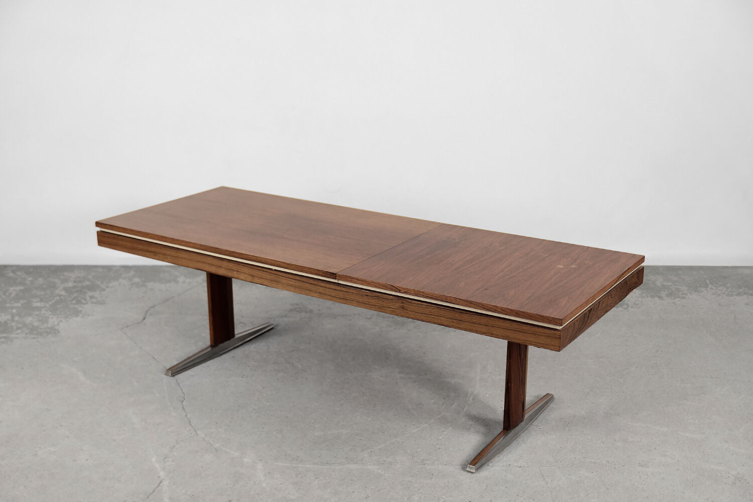 German rosewood adjustable table from e.m.ü, 1960s