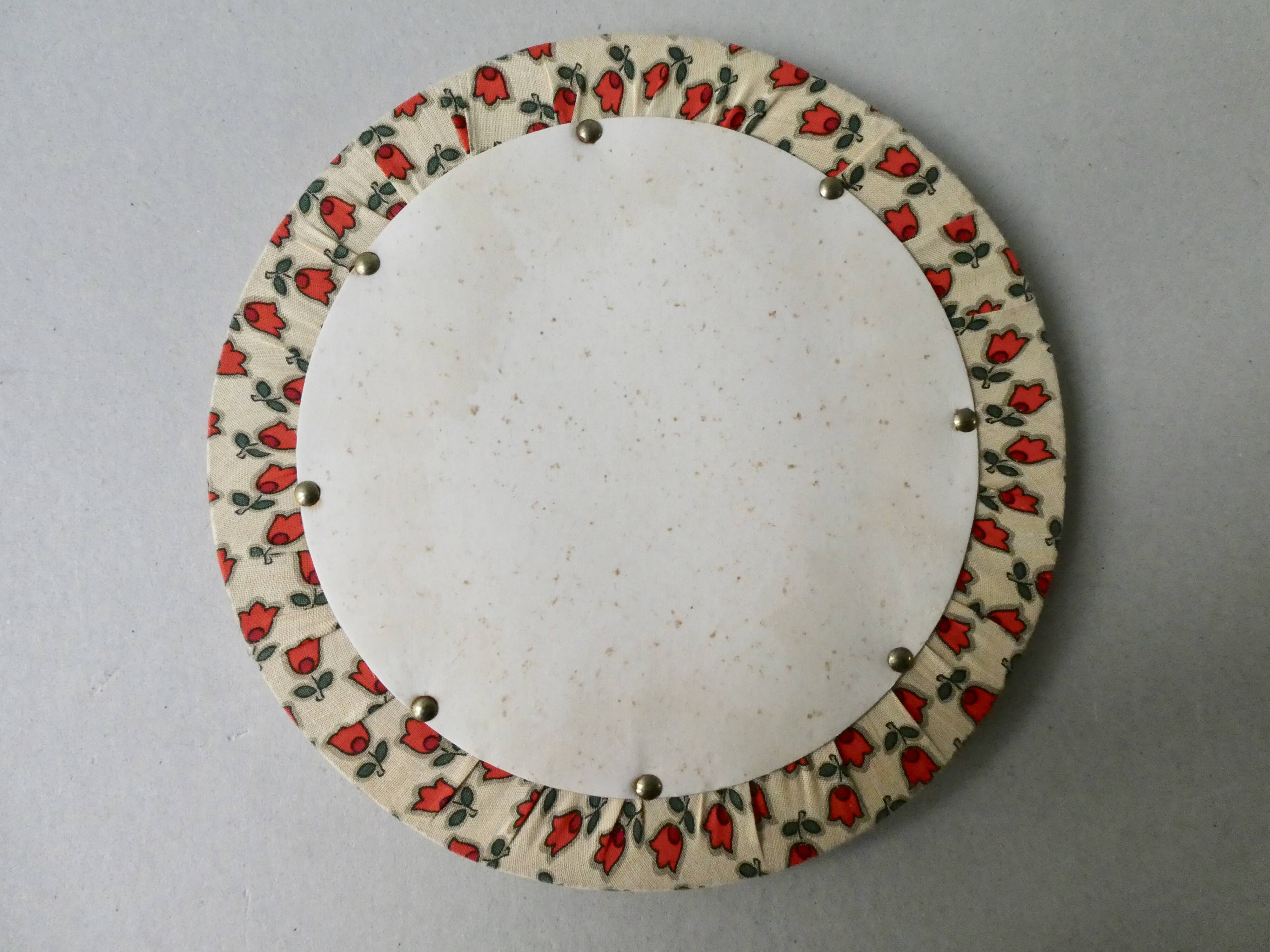 Tripod worker, sewing box, rattan and wood, 60s