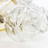 Spectacular Sputnik snowball glass ceiling lights by Doria, Germany, 1970s