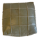 Grey leather pouf