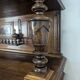 Large buffet with 2 bodies in Renaissance style made of solid walnut.