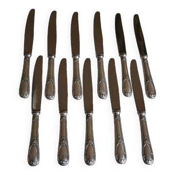 11 Frionnet François silver plated table knives 25 cm silver plated knives