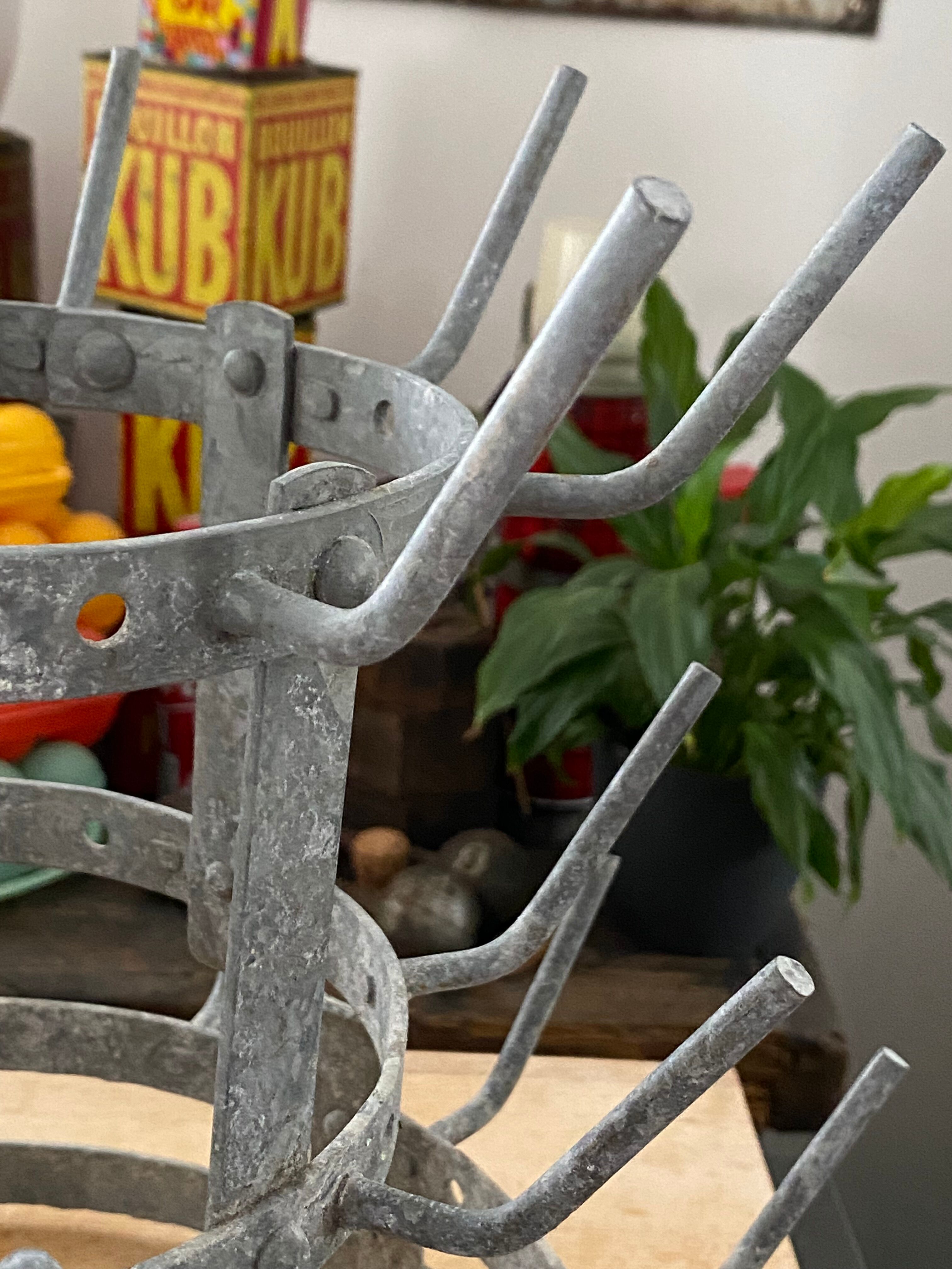 Hedgehog with vintage bottles