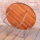 Bauhaus Round Coffee Table in Beech and Wenge, Czech, 1930s