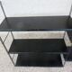 Etagère string, modulable en métal laqué noir années 50/60