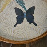 Rattan tray and coasters