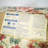 Vintage floral ottoman