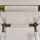 Very beautiful column pedestal by Charles Hollis Jones in Lucite & brass.