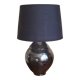 Black ceramic lamp