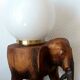 Elephant lamp and opaline