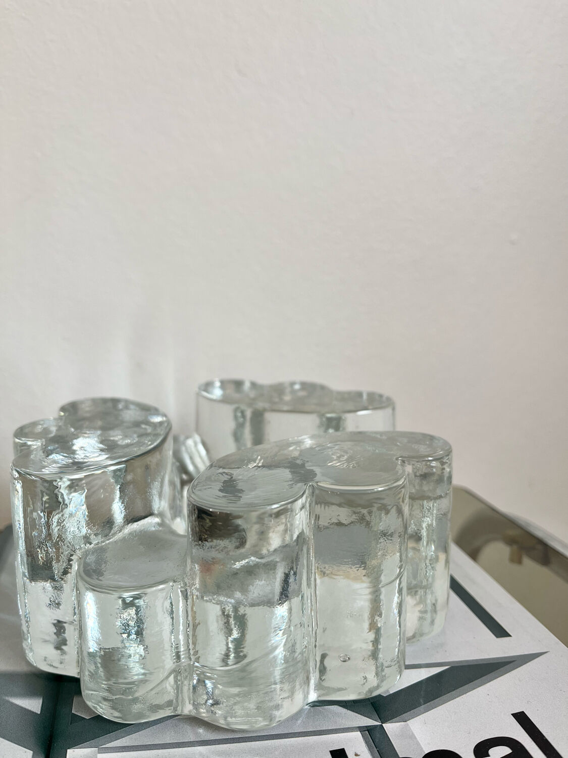 Solid glass paperweight