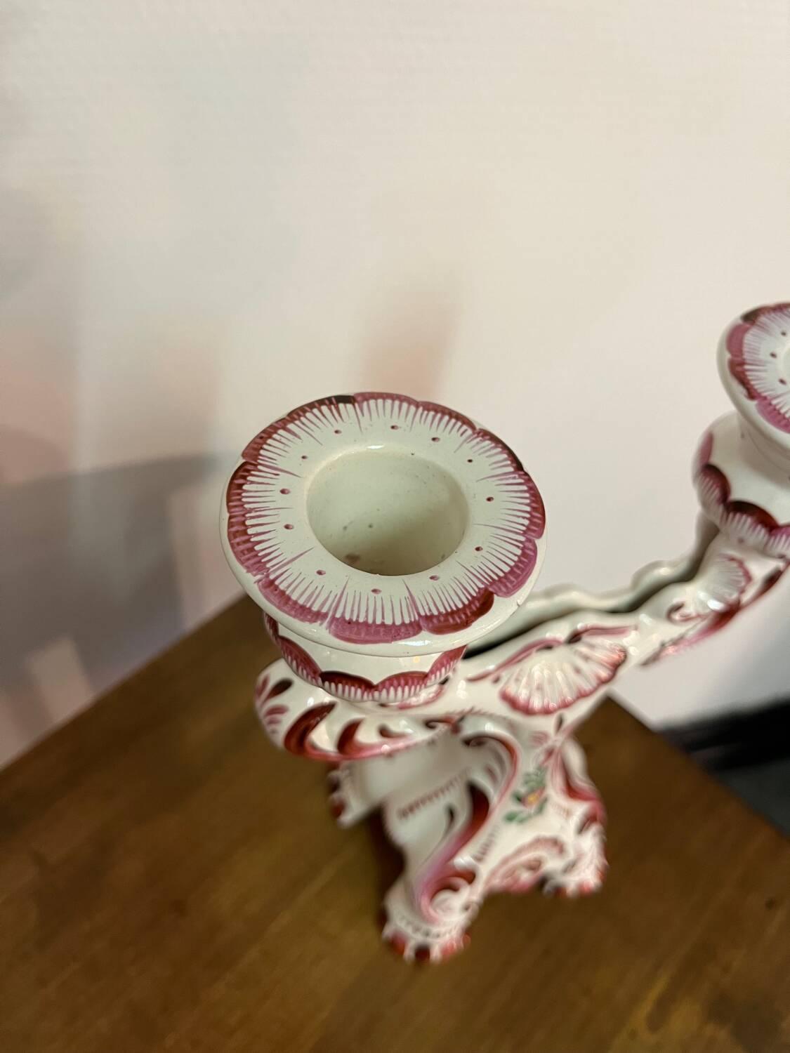 Candle holder with 2 lights "Strasbourg" Henri Chaumeil