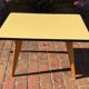 Table basse en formica pieds compas vintage 60
