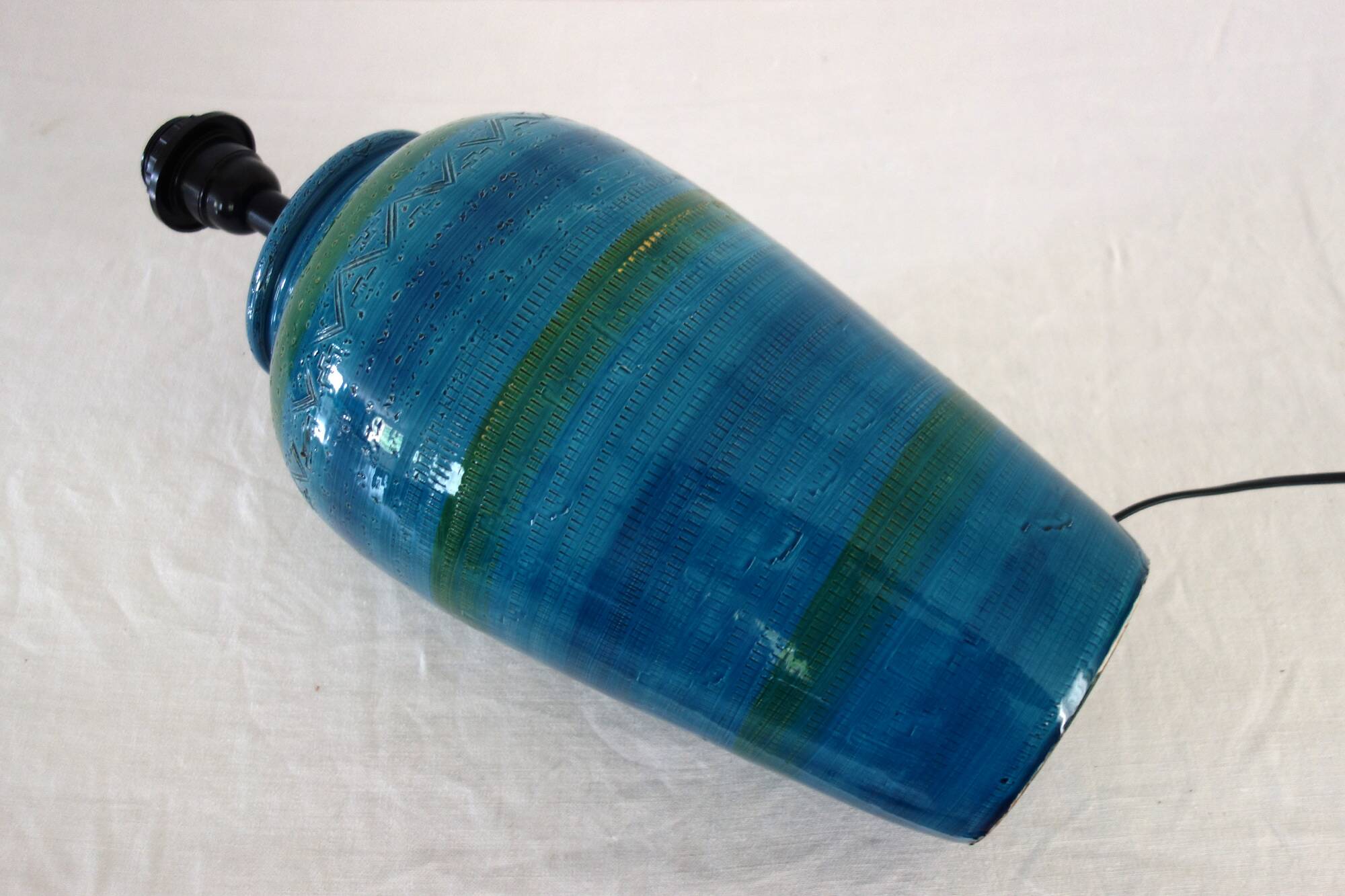Bitossi ceramic lamp bases Italy 1970s