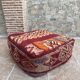 Handmade Berber Kilim pouf, floor cushion